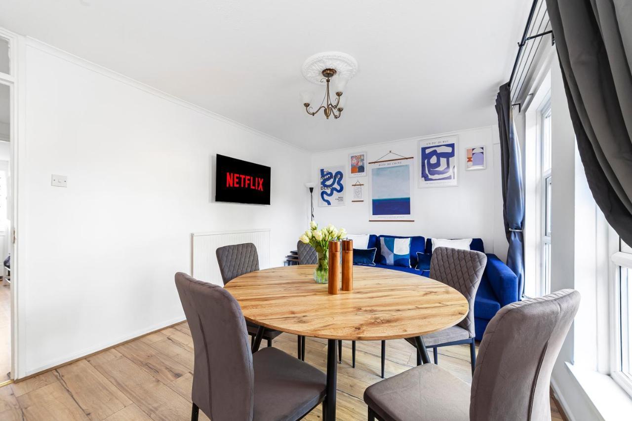 Arte Stays - 3-Bedroom Bright House London, Haggerston, Garden, Parking, 8 Min Walk To Haggerston Station, Weekly Or Monthly Stays, Serviced Accommodation - 7 Guests Buitenkant foto